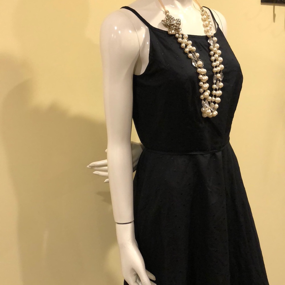 EUC Ann Taylor Black Spaghetti Strap Dress-Sz 6
